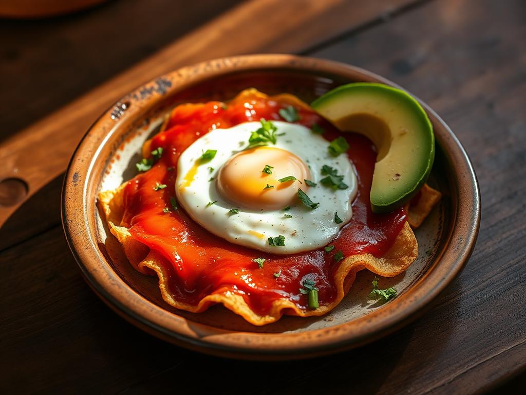 Chilaquiles plate